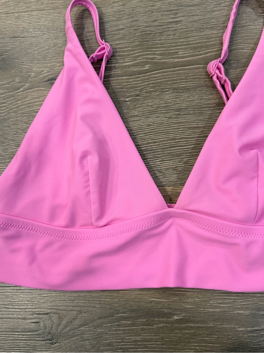 Aerie American Eagle Pink Triangle Bikini Top - Picture 3 of 6